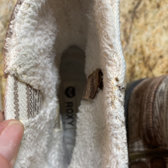 Roxy brown faux fur lined boots, size 9, good condition - Picture 6 of 12